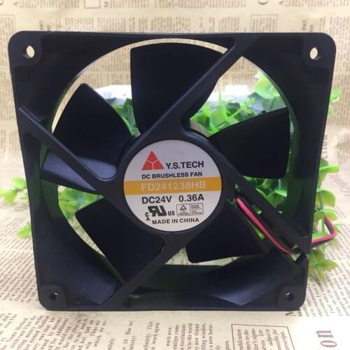 For Y.s.tech Yuanshan Fd241238hb 12038 24V 0.36a Inverter Cooling Fan