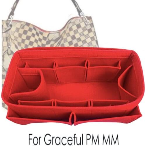 For Graceful PM MM Bag Organizer,Felt Bag Organizer Insert Bag Shapers Bag Purse Organizers-3MM Premium Felt(Handmade/20 Colors)