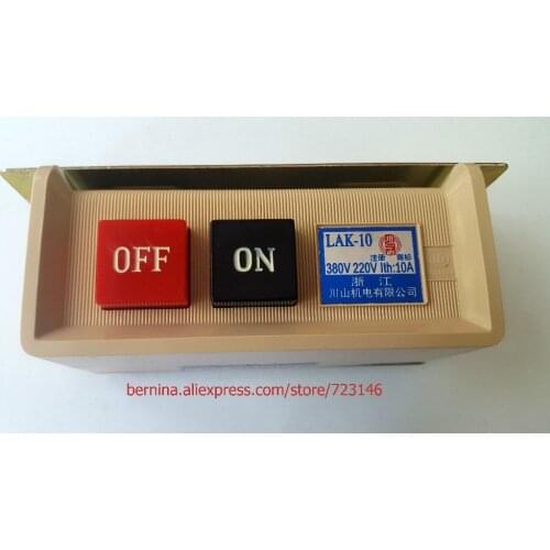 Industrial Sewing Machine Push Button On/Off Switch 220V/380 for JUKI BROTHER TOYATA TYPICAL SIRUBA JACK SINGER PFAFF SIRUBA