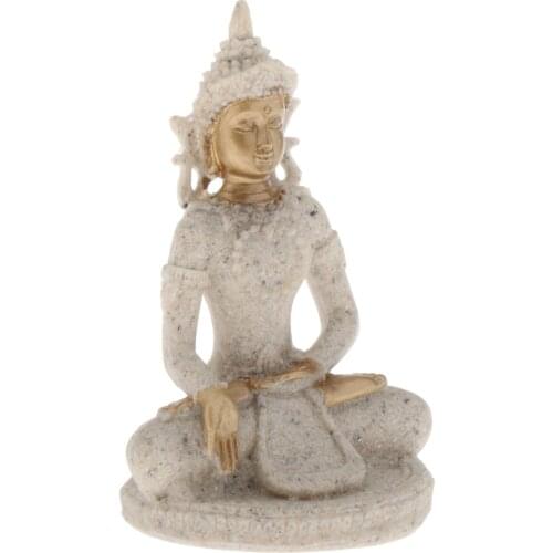 Small Meditating THAI BUDDHA Statue Figurine Home Yoga Zen Altar Decoration