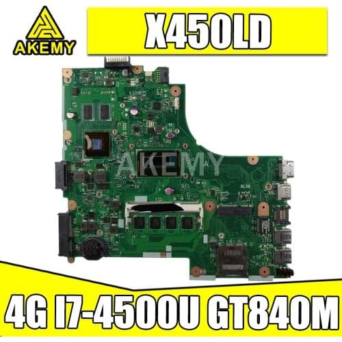 90MB0500-R00010 Motherboard For Asus A450L X450L X450LD X450LC X452L X450LN Laptop Mianboard w/ 4GB I7-4500U GT840M