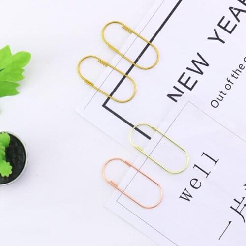 Cute 25pcs/12pcs 50x20mm large size 5 colors available large wide on Promotion H0180 Paper Clip