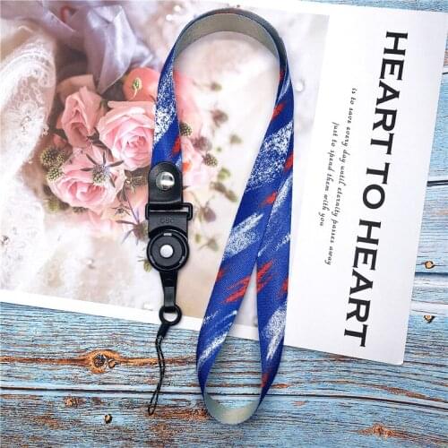Multi-function Street Brand Lanyard Wrist Neck Strap for keys ID Card Phone Straps for iPhone Redmi Hang Rope Stripe Pattern