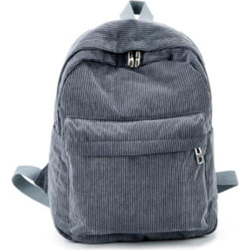 Soft Fabric Backpack Female Corduroy Backpack For Teenage Casual Girls Striped Backpack Designer School Bags backpacks for women