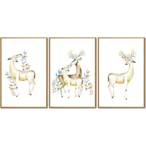 Factory wholesale (No Framed) Modern elk series Canvas Print On Canvas Printing Wall Pictures 12YM-A-592