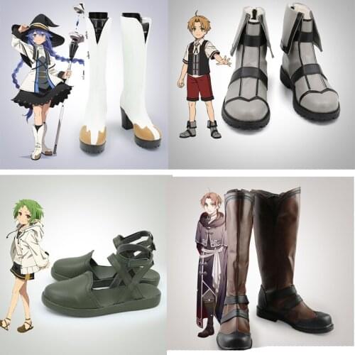Mushoku Tensei Jobless Reincarnation Greyrat Rudeus Cosplay Boots Anime Shoes Customzied