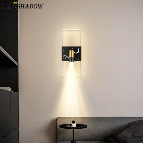 Acrylic Modern Sconce Wall Light For Bedside Led Wall Lamp For Aisle Light Corridor Lamp Living Room Bedroom Dining Room Fixture