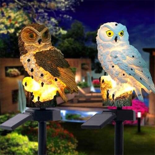1pcs Solar Power Led Garden Light Outdoor Waterproof Energy Panel Lamp Solar Owl Shape Lights Path Yard Decoration 5z