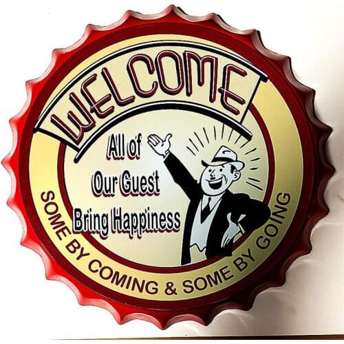 Word decoration of the beer bottle top decoration metal sign decorative plaque tin pub man cave club wall decoration n2