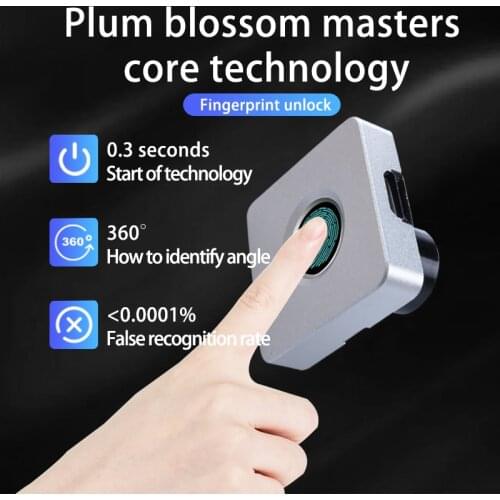 1Set Smart Lock Door Fingerprint Padlock Intelligent Fingerprint Lock USB Electronic Lock Cabinet Furniture Lock Door For Drawer