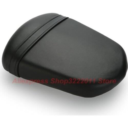 Motorcycle Rear Leather Pillion Passenger Seat Black Back Cusion Cover For Suzuki GSXR600 GSXR750 2006 2007