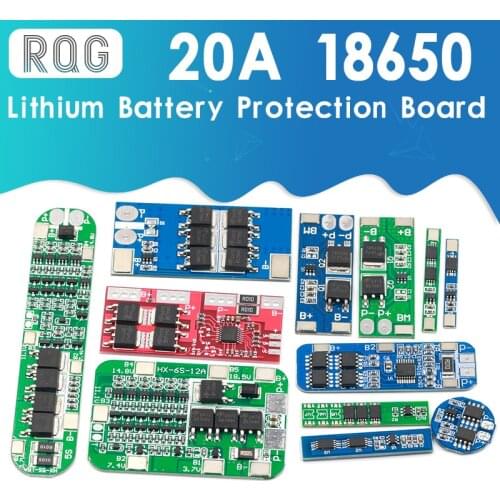 1S 2S 3S 4S 3A 20A 30A Li-ion Lithium Battery 18650 Charger PCB BMS Protection Board For Drill Motor Lipo Cell Module 5S 6S