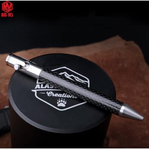 1PCS 2020 Multifunctional Carbon Fiber Tactical Pen Non-Slip Signature Window Breaker Outdoor Camping Self-Defense Pen