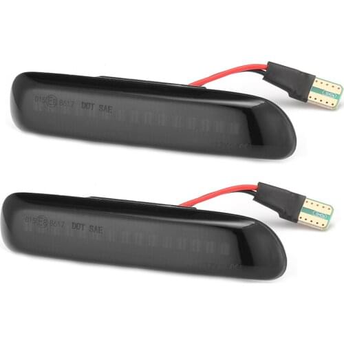 2Pcs LED Dynamic Side Marker Blinker Light For BMW 3er E46 Touring Limo Cabriolet 12V Turn Signal Indicators Light Car Lamp 2021