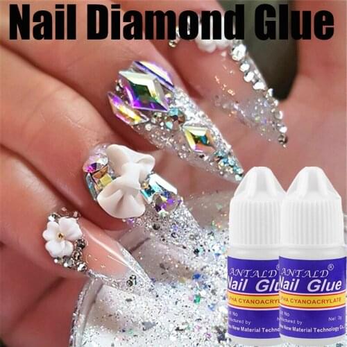 5/10pcs Nail Art Rhinestone Gel Glue Adhesive UV Gel Nail Polish Transparent Glue DIY Crystal Nail Art Gem Jewelry Decoration