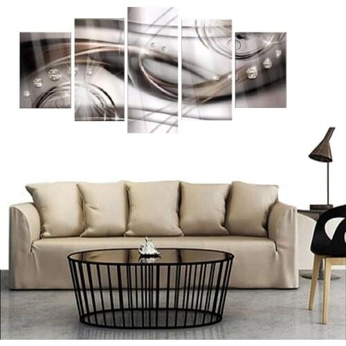 2019 Bling Abstract Canvas Print Modern Art Painting Fashion Design for Home Decoration, Choose Color & Size( No Frame )