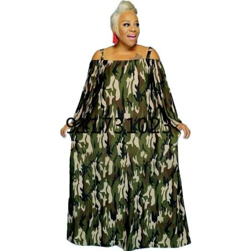 African Dresses For Women 2021 Summer Autumn Long Sleeve New Africa Clothes Ankara Bazin Traditional Robe Maxi Dress