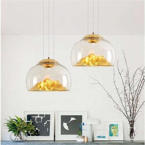 Axolight Mountain View Glass Pendant Light Nordic island pendant lights creative coffee bar lamp clothing kitchen island lightin