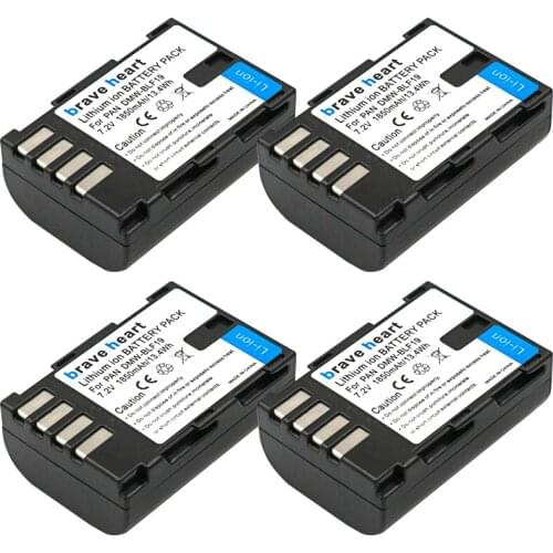 4x bateria DMW-BLF19 DMW BLF19 BLF19 Rechargeable Li-ion Batteries for Panasonic Lumix DMC-GH3 DMC GH3 GH4 DMC-GH4 GH5 Camera