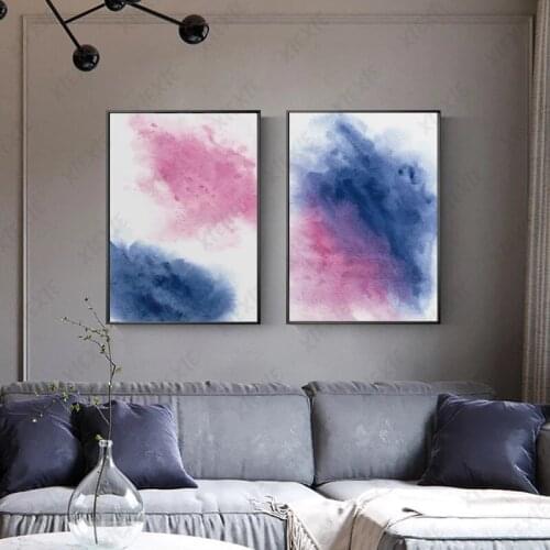Watercolor Rendering Wallpaper Graffiti Poster Modern Canvas Painting Fashion Print Craft Picture Decoration Home Living Room
