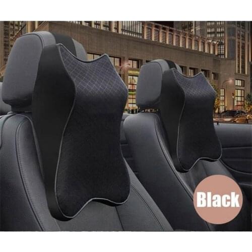 Car 3D Memory Foam Neck Pillow Memory Foam Headrest Car Headrest Waist Cushion Backrest Seat Backrest