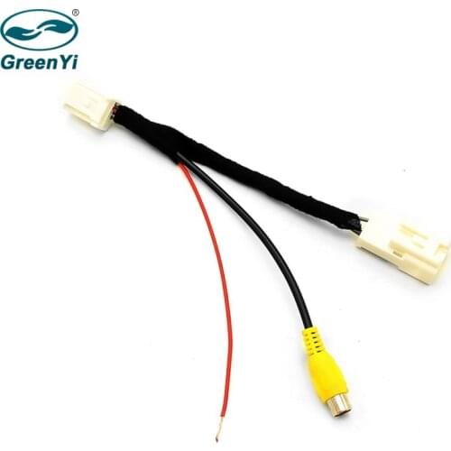 GreenYi Car Rear View Camera Reverse Backup RCA Video Convert Cable Adapter Plug For Skoda Octavia Speed Rapid NW202 Yeti Fabia
