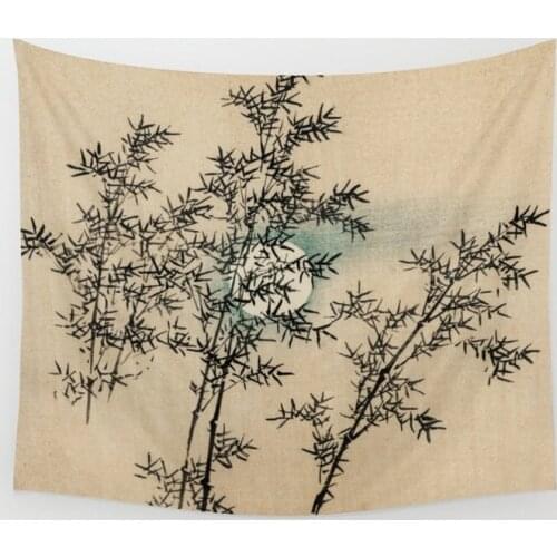 Bamboo Branches Tapestry Wall Hanging Wall Decor Bedroom Home Decoration Wall Tapestry Yoga Mat