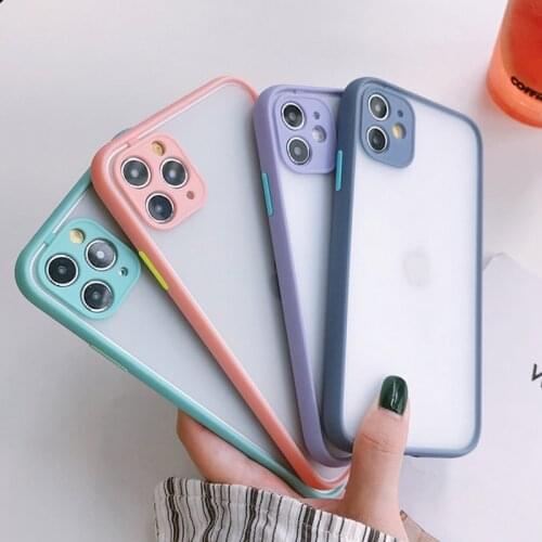 Cell Phone Cases Xiaomi POCO X3 NFC M3 F2 Pro Shockproof Smartphone Back Cover Hard Camera Lens Protection Plain