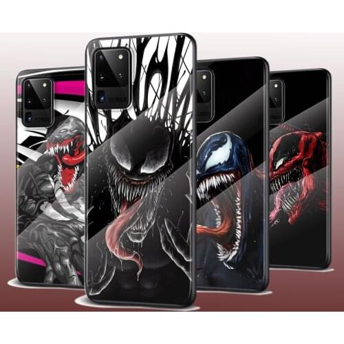 Tempered Glass Cover Marvel Fighting Venom For Samsung Galaxy S21 Ultra Plus 5G M51 M31 M21 Phone Case