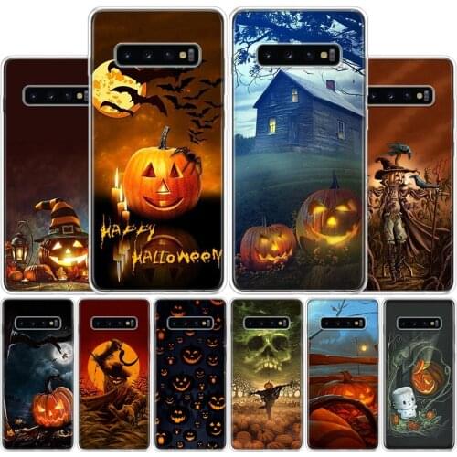 Halloween Scary Pumpkin Phone Case For Samsung Galaxy A51 A71 A50S A30S A10 A20E A40 A70 M30S A91 A01 A6 A7 A8 A9 Plus + Cover