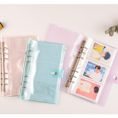 150 Capacity 3-inch Photo Card Album holder Storage Album Glittering Transparent Loose Insert for Bangtan boys Cards