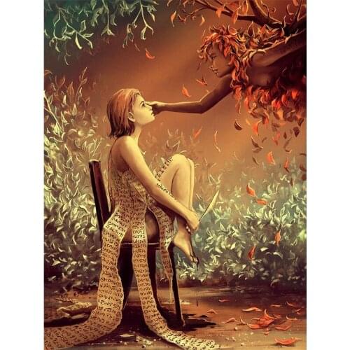 5D DIY The Myth of Adam and Eve Diamond Painting Full Drill Embroidery Cross Stitch Mosaic Craft Kit Home Decor Christmas Gift