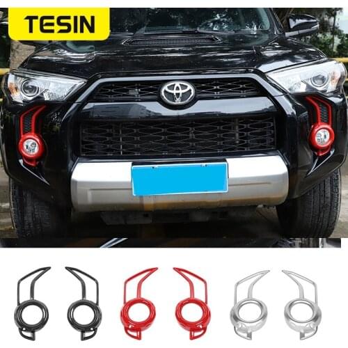 TESIN Lamp Hoods for Toyota 4Runner 2014+ Car Front Fog Light Lamp Decoration Accessories for Toyota 4Runner SR5/TRD Pro 2014