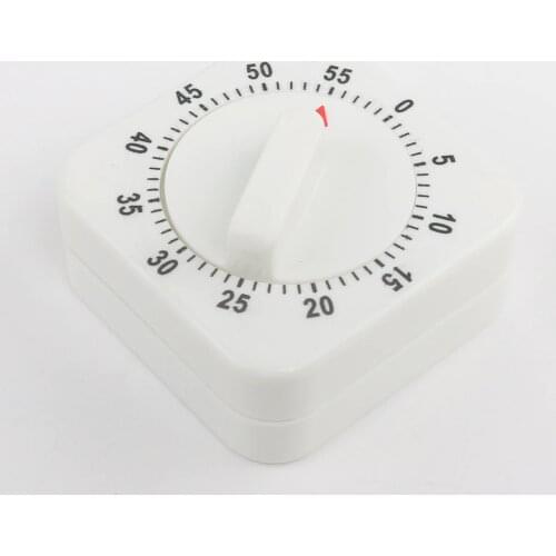 Hot! 60 Minutes Dial Timers Kitchen Timer Count Down Alarm Reminder Square Shape Mechanical Timer For Kitchen Food Preparation