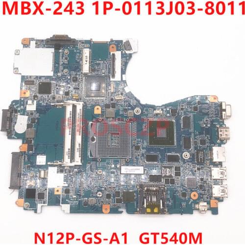 For SONY MBX-243 motherboard 1P-0113J03-8011 HM65 with N12P-GS-A1 GT540M GPU 100%Tested+Free shipping