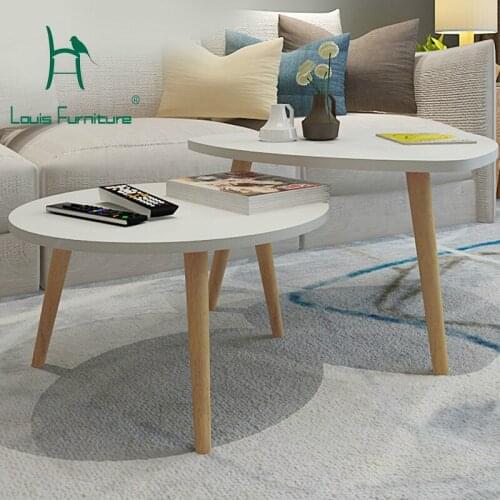 Louis Fashion Cafe Tables Abnormity Minimalist Combination Tea Table Round Coffee Table Modern Office Coffee Table