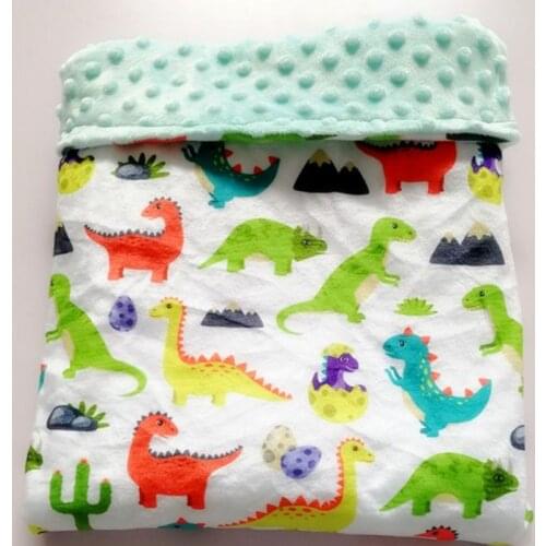 2 layers 3D Cartoon Alpaca Coral Fleece Soft Thermal Toddler Child Winter Baby Blanket Kids Back Seat Cover Baby Quilt
