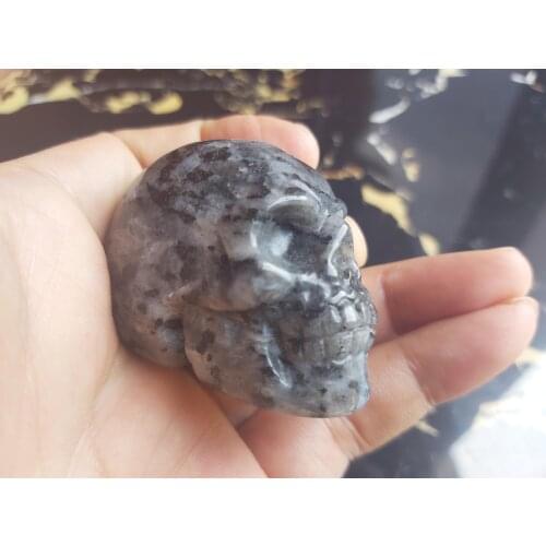 Jade / Stone crystal cruises folk crystal crystal skull vodka living room decoration jade skull beads Natural crystal energy hea