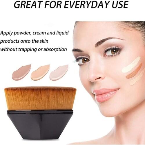 Pro Seamless Foundation Brush stamps soft base contour round portable Flat Cream makeup brushes for BB CC cream beauty tools