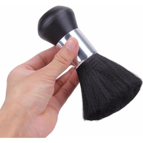 Professional Barber Neck Duster Sweep Soft Brush 1pcs Salon Stylist Hairdressing Hair Cutting Sweep Hair Cleaning Brush Black