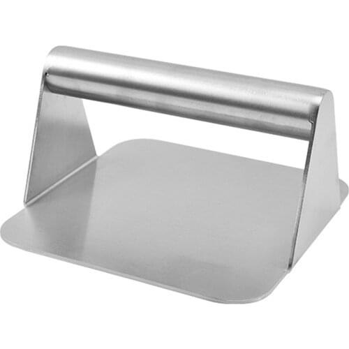 304 Stainless Steel Burger Patty Maker Kitchen Burger Bacon Pressing Manual Grill Press Smasher Meat Press Burger Mould