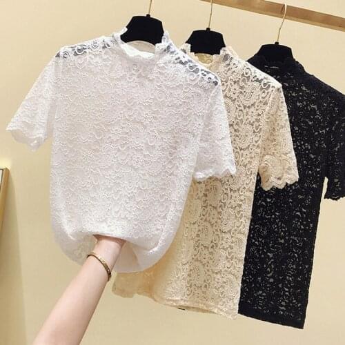 Shintimes Openwork Blouses