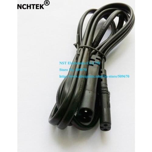 NCHTEK 1.8M IEC 60320 C8 Plug to C7 Receptacle Male to Female Extension Power Supply Main Adapter Cable/Free Shipping/2PCS