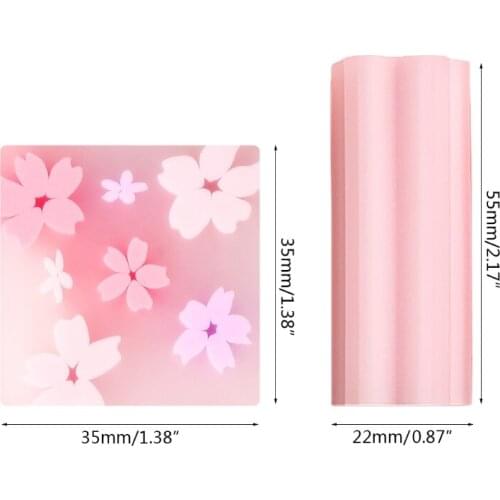 2021 1 Pc Pencil Eraser Sakura-shaped Cylindrical Eraser Cute Cartoon Erasers Novelty Toy for Birthday Party Classroom Reward