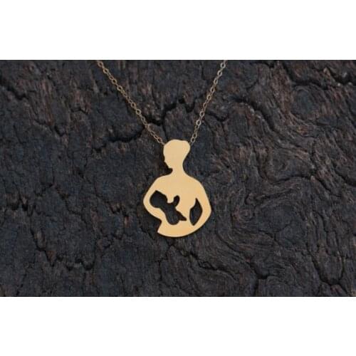 1pcs Breastfeeding Necklace pendant, Gold Breastfeeding Jewelry Lactation Consultant Gift, New Mom Gift, Breast Milk Necklace