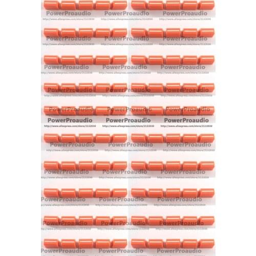 100 pcs New Channel Cross fader Fader Cap Knob For 56 57 61 62 64 68( orange Color )