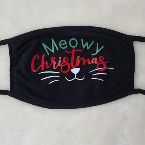 2021 NEW YEAR Meowy Christmas Cat Face merry Xmas Winter Holiday Eve party Naughty Nice decoration gift present Photo props