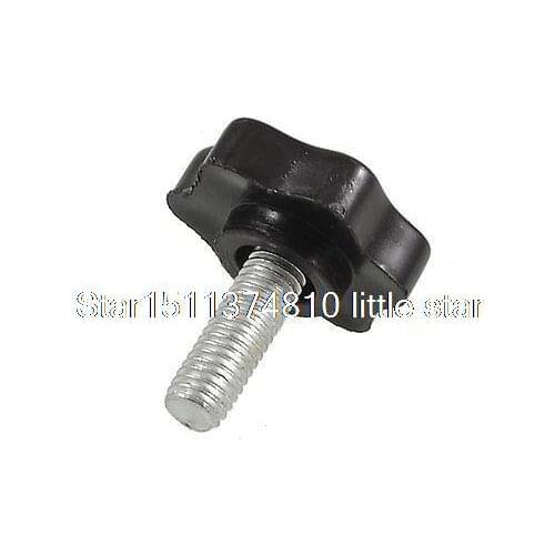 32mm Head Dia 8mm Male Thread Screw On Type Clamping Knob