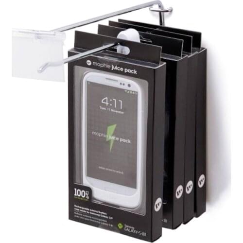 500 pieces EAS Plastic Retail Shop Display Hook Anti Sweep Theft Stop Lock pegboard slatwall with 5 pieces detacher magnetic key