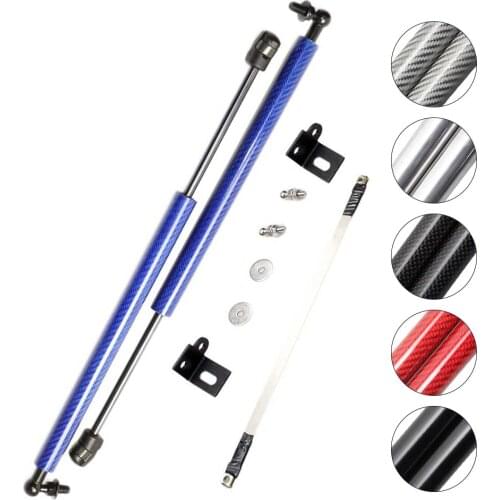 Lift Support Shock Damper for Mazda 3 Axela 2013-2017 2pcs Auto Front Bonnet Modify Gas Struts Absorber Car Styling Carbon Fiber